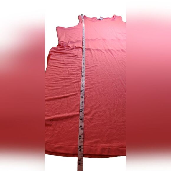 Athleta Santorini Thera Dress Coral Petal Pink Sleeveless Short Stretch Modal 3X - Picture 5 of 11